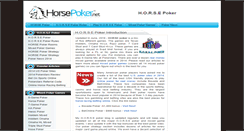 Desktop Screenshot of horsepoker.net